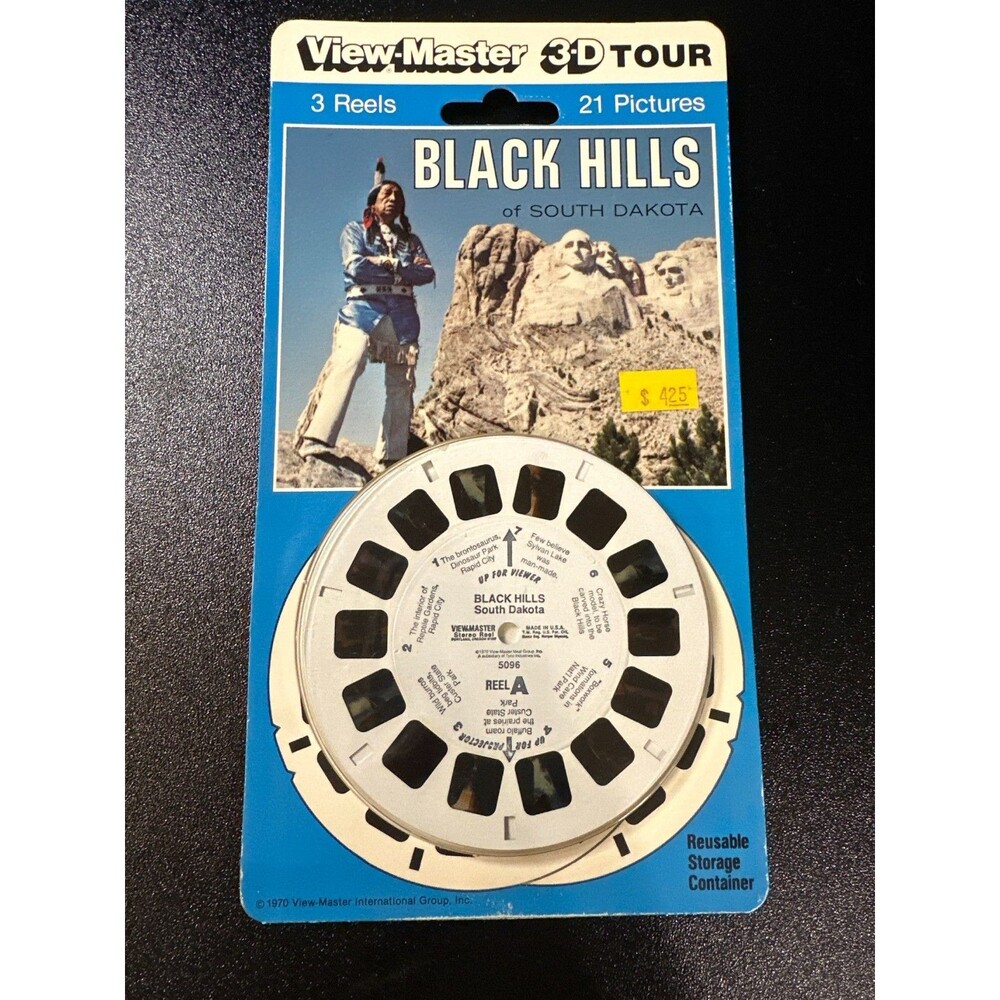 Vintage 1970 View-Master Black Hills South Dakota 3 Reel Pack Sealed